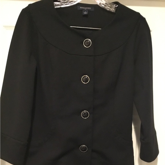 Banana Republic Black Blazer Size 2 - Picture 1 of 4